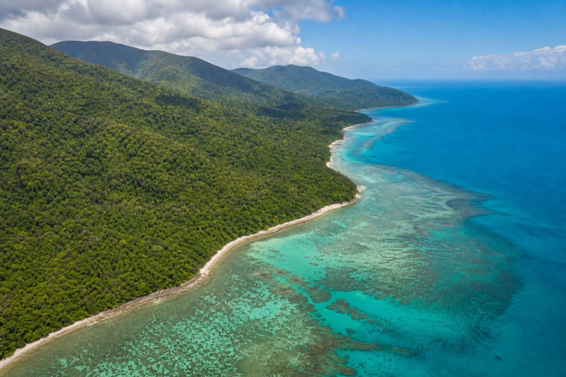 Cape Tribulation, where the Daintree Rainforest meets the Coral Sea